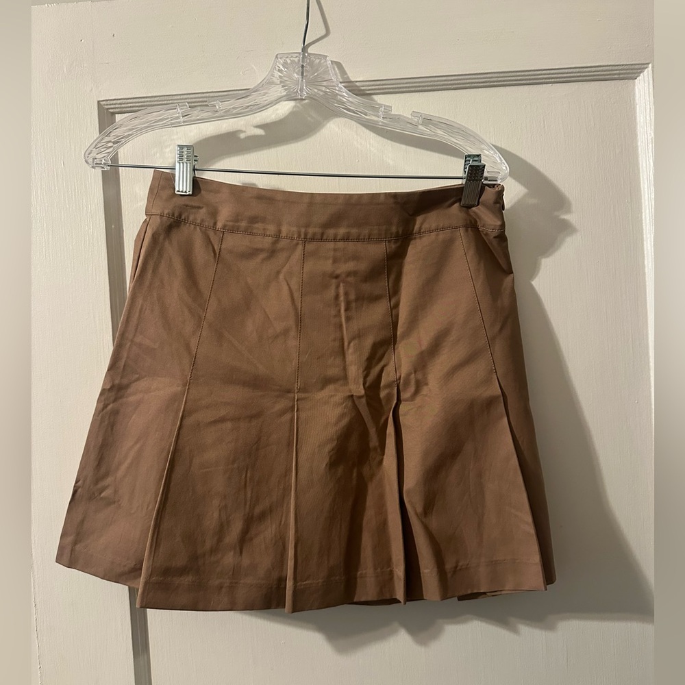 H&M camel khaki skirt women 6 NWOT